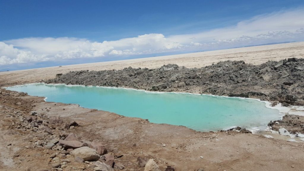 piscinas de Sal. De carro para o Salar do Uyuni e Atacama