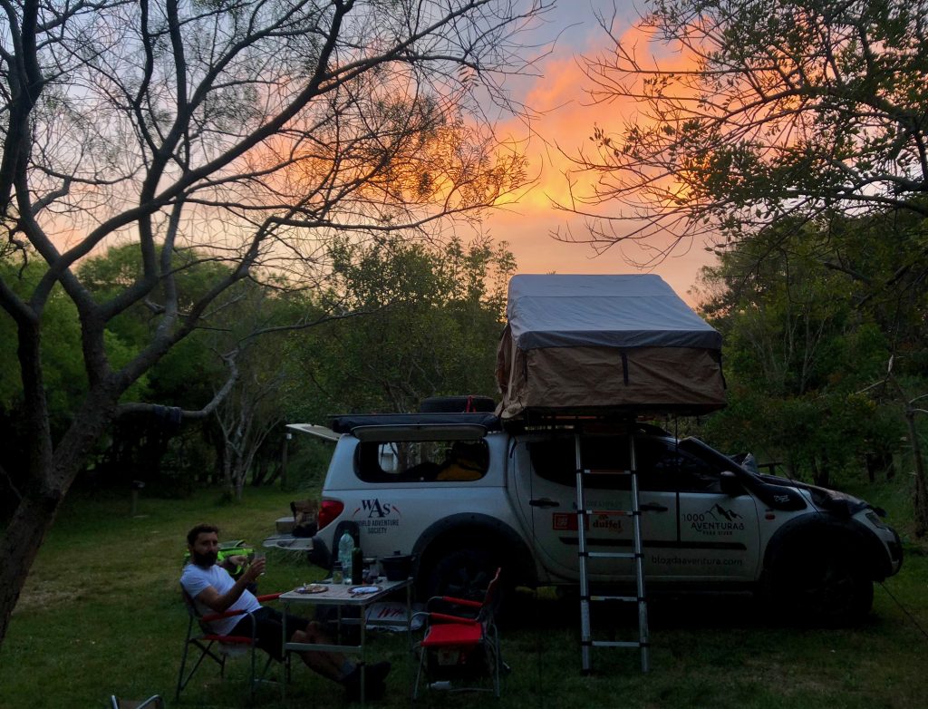Camping em Punta Rubia no Uruguai