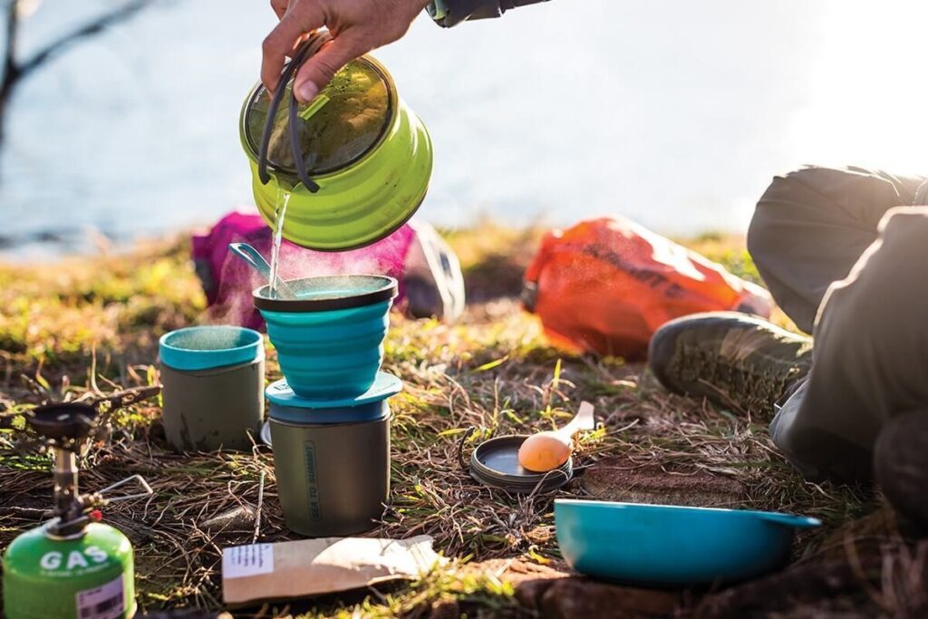 como fazer cafe em acampamento